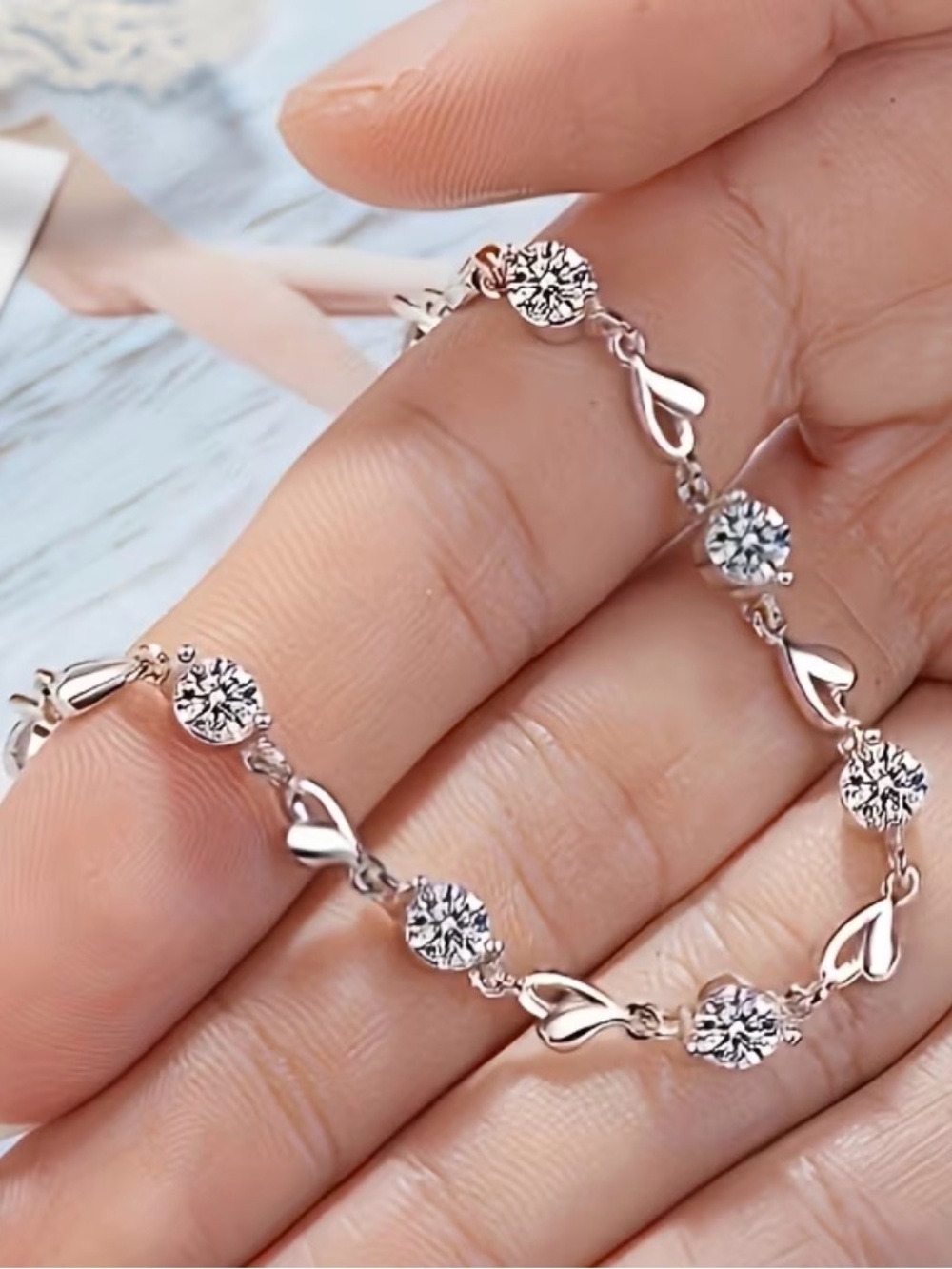 Sterling silver bracelet 925 - Picture 3 of 4